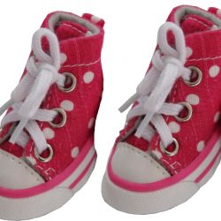 Extreme-Skater Canvas Casual Grip Pet Sneaker Shoes - Set Of 4