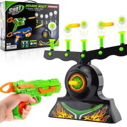 Shooting Targets for Nerf Guns Shooting Game Glow in The Dark Floating Ball Target Practice Toys for Kids Boys Hover Shot 1 Blaster Toy Gun 10 Soft Foam Balls 3 Darts Gift